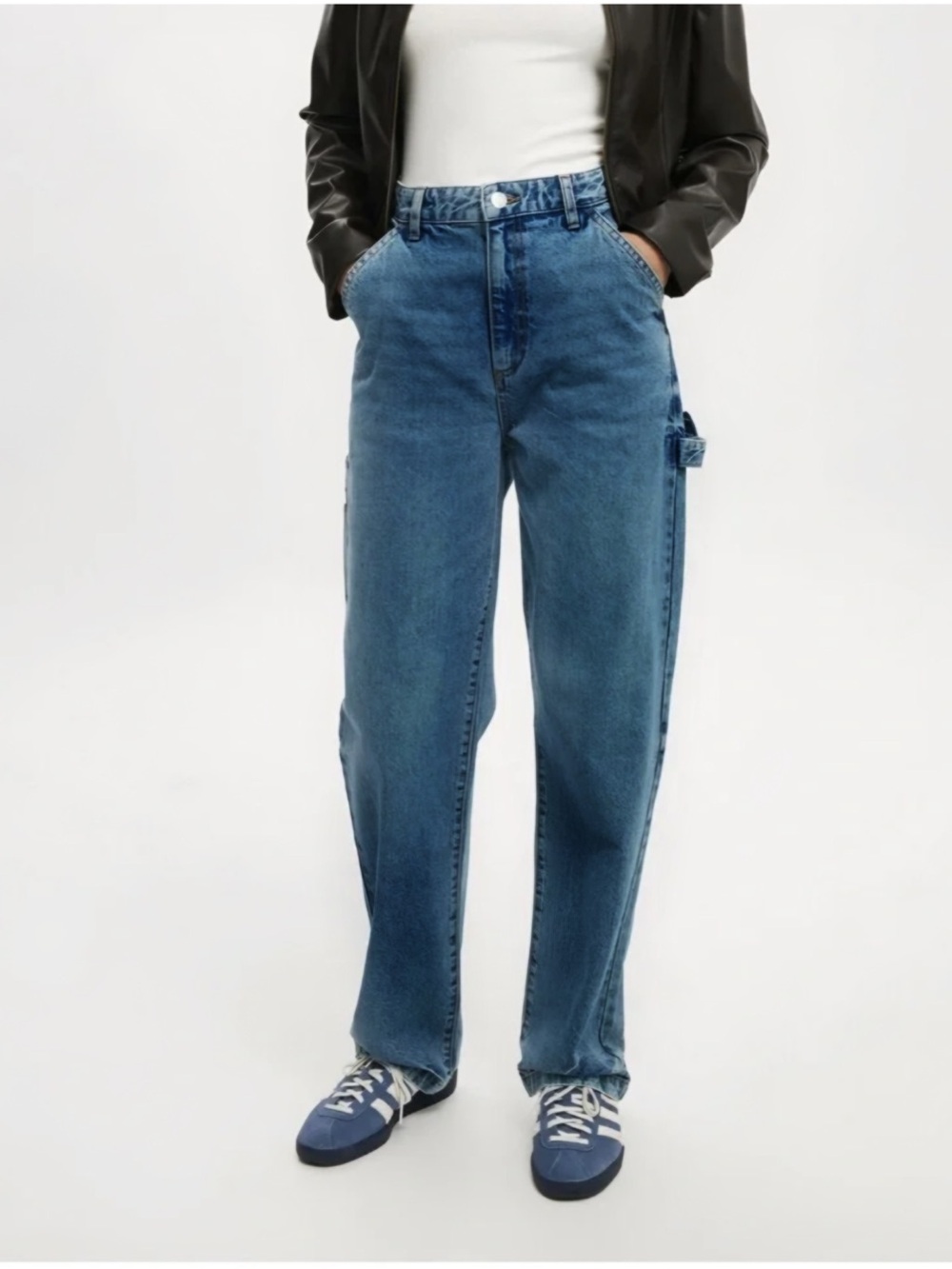 Carpenter Jeans Size‎ 4 - BooHoo Wide Straight Leg Carpenter Jeans